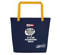 ILLTOCHILL TEPT-C Pride Cloth Bag | C-PTSD Awareness Gift Trauma Complex, Yellow, Talla única