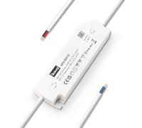 illuburg LED Driver 12V 20W Waterproof IP44 Flat Flickerfree for LED Strip Light LED Power Supply Transformer