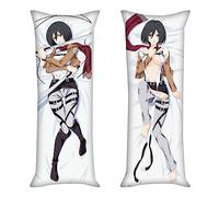ILLUMAX Attack On Ti-tan Long Body Hugging Pillow Cover, Easily Cleaned Pillowcase with Zipper Closure, Pillow Cases for Friend Birthday Presents-Multicolor 3||50 * 150cm
