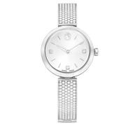 Swarovski Illumina watch, Swiss Made, Metal bracelet, Silver Tone, Stainless steel