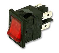 ILLUMINATED 10A MINIATURE SWITCH | ROCKER SWITCHES, 1 X QTY - H8553VBNAF