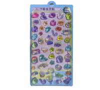 Illuminated Adhesive Sticker Cartoon Embossed Sticker for Kid Room Bedroom Wall Decoration and School Craft Projects Glowing Sticker for Ceiling