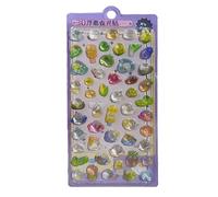 Illuminated Adhesive Sticker Cartoon Embossed Sticker for Kid Room Bedroom Wall Decoration and School Craft Projects Glowing Sticker for Kids Room