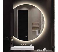 Illuminated Anti-Fog Vanity Makeup Mirror Frameless Design 3 Adjustable Brightness Levels 100x90 cm LED Lighting Ideal for Home & Salon Use Perfect for Flawless Makeup Application