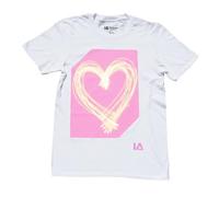 Illuminated Apparel Interactive Glow in The Dark T-Shirt - Fun for Birthday Parties & Festivals - Light up The Night (5-6 Year, White/Pink Glow)