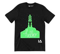 Illuminated Apparel Interactive Glow in The Dark T-Shirt - Fun for Birthday Parties & Festivals - Light up The Night (5-6 Years, Blast Off)