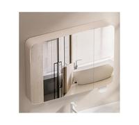 Illuminated Bathroom Mirror Cabinet - Space-Saving 3-Drawer Design for Bathroom & Laundry Room Dimensions 90x65x13CM - Stylish and Functional Storage Solution