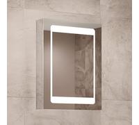 Illuminated Bathroom Mirror Cabinet with LED Lights 450x600mm IP44 Rated - Atlanta Heated Bathroom Mirror with Lights and Shaver Socket,Heated Demister Pads & Motion Sensor,Wall-Mounted Vanity Mirrors