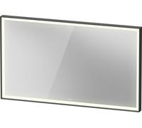 Illuminated Bathroom Mirror Duravit L-Cube anti-fog 1200x700mm Graphite Matt LC7383049490100