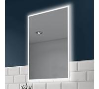 Illuminated Bathroom Mirror with Lights 400x600mm IP44 Rated - Diaz LED Bathroom Mirror with Shaver Socket, Demister Pad, & Motion Sensor, Shaver Lights for Bathrooms, Wall-Mounted Vanity Mirrors