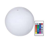 Illuminated Beach Ball - 15 Inch Inflatable Sixteen Colour Remote Control Shiny Design PVC Waterproof | Pool Party Summer Event Holiday Lake Toy Luminous Galle