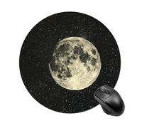 Illuminated by Stars Gaming Mouse Pad Non-Slip Rubber Base Waterproof Round Mouse Pads for Desk Personalized Gaming Mousepad for Laptop Computer Home Office Decor Desk Accessories 7.8x7.8 Inch