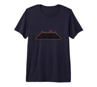 Illuminated Chessboard at Night Premium T-Shirt