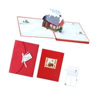 Illuminated Christmas Card with LED Light Glowing Holiday Greeting Cards Party Invitation for Family Friend Invitation