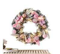 Illuminated Christmas Wreaths For Outer | Artificial Christmas Garland - 30Cm Winter Activity Home Wall