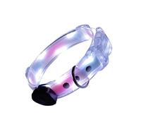 Illuminated Dog Collar - Rechargeable LED Safety Collar | Adjustable Luminous Collar for Night Walks, Fog