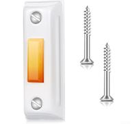 Illuminated Door Bell Switch Metal Warm Yellow Light