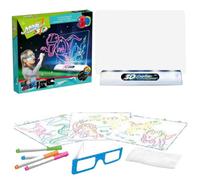 Illuminated Drawing Board - 24cm LED Drawing Board, Easy Maintenance | Multifunctional 3D Magic Painting Boards with Unique Coated Design, Doodle Glow Boards for School, Home, Caffe, Office Kids