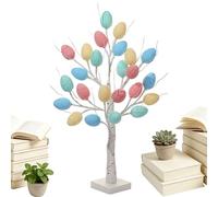 Illuminated Easter Tree, LED Ornament with Bendable Branches, 23.6 Inch Easter Trees on the Table, Battery and USB Powered, for Children's Room, Bedside, Fireplace, Holidays, Valentine's Day