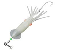 Illuminated Fishing Lures, Glow in Dark Fishing Lures, Realistic LED Squid Lures - Bright Flashing Bait, Reusable Fishing Equipment for Saltwater Use and Fishing Lures