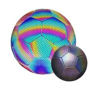 Illuminated football ball, reflective soccer ball, light up reflective football | All-season outdoor football that glows in the dark for night games and enters