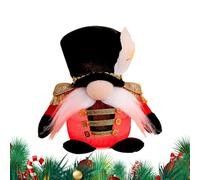 Illuminated Gnome Decor - 16.5x12x8.5cm LED Holiday Soldier Figure, Festive Seasonal Accent Detail, Charming Light-Up Character Style | Outdoor Porch Yard Apartment Dorm School Office Thanksgiving