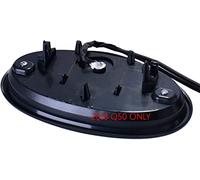 Illuminated LED Light Car Front Grille Emblem Badge Chrome or Black Edition RGB Style for Infiniti Q50 18-21 (Chrome RGB)