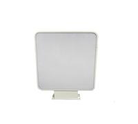 Illuminated LED Projecting Sign, Rounded Square 60x60cm Black/White, Double Sided Outdoor Business Wall Mounted Storefront Shop Sign (60x60 White)