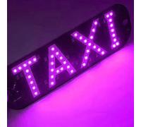 Illuminated LED Sign with USB Plug for Car Windshield Taxi Indicator Cabin Indicator Light Sticker for Vehicle Interior (F, One Size)