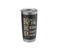 Illuminated Letter K P Medieval Art Initial Stainless Steel Insulated Tumbler