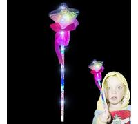 Illuminated Magic Wand for Kids, Illuminated Magic Wand | Toy Stick with LED Glow | Light Stick Light up Wand for Girls Princess Favors Costume Cosplay Accessories