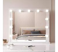 Illuminated Makeup Mirror for Vanity Table, 94cm White Dressing Table Mirror with LED Lighting, Perfect for Makeup Application and Grooming