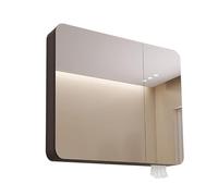 Illuminated Medicine Cabinet with Mirror Rounded Rectangular Design Aluminum Frame Ideal for Bathroom Storage & Organization Stylish and Functional
