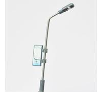 Illuminated Street Light Lamps for HO OO Scale Model Railways Bright White LED 11cm Metal-Plastic Lamp Posts Pack of 10 for Diorama City Scenes and Miniature Gardens