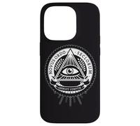 Illuminati All Seeing Eye Conspiracy Illusion Pyramid Case for iPhone 14 Pro
