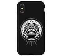 Illuminati All Seeing Eye Conspiracy Illusion Pyramid Case for iPhone X/XS