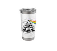 Illuminati All Seeing Eye Conspiracy Illusion Pyramid Stainless Steel Insulated Tumbler