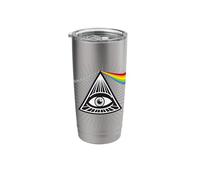 Illuminati All Seeing Eye Conspiracy Illusion Pyramid Stainless Steel Insulated Tumbler