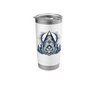 Illuminati Pyramid All Seeing Eye Stainless Steel Insulated Tumbler
