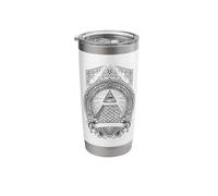 Illuminati Pyramid All Seeing Eye Stainless Steel Insulated Tumbler