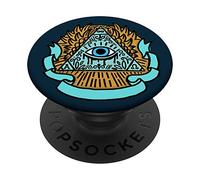 Illuminati Pyramid Phone Grip All Seeing Eye PopSockets PopGrip: Swappable Grip for Phones & Tablets