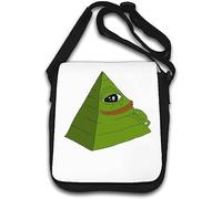 Illuminati Rare Pepe The Frog Meme Shoulder Bag White