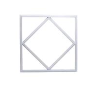 ILLUMINATIO LED Panel 600x600 Diamond Edge Light Frame Border Cool White Modern Style Decorative Flat Slim Frame Panel for Office, Residential and Commercial Use (watts, 80)