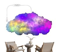 Illumination - LED Mood Lighting for Visual Creativity | Audio Linked Color Motion with App Enabled Scenes Lightweight Build & Artistic Cloud Form for Dormitory, Basement, Garage Photography an