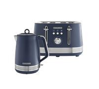 Illumination Navy Kettle and Toaster Set - Navy Peony