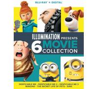 Illumination Presents: 6-Movie Collection (Despicable Me / Despicable Me 2 / Despicable Me 3 / Minions / The Secret Life of Pets / Sing) [Blu-ray]