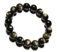 ILLUMINIA 5A Grade Natural Crystal Gemstone Bracelet Healing Energy Charged Quartz Beads Elastic Beaded Bracelet for Women Men Teens, XLarge - 12mm bead, Crystal, Quartz