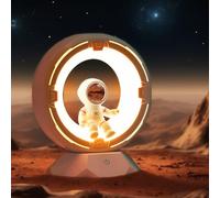 ILLUMYN Astronaut Night Light for Kids, Rechargeable Touch Control, 12-Level Cold Warm Dimmable Light, Portable Bedside Lamp for Children Toddler Girls Bedroom Nursery