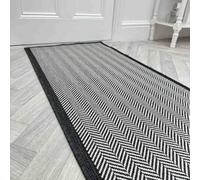 Illusion Indoor/outdoor Hallway Runner Rug - Durable, Reversible & Hardwearing Carpet For Home Or Garden