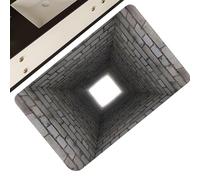 Illusion Rug 3D Holes - Optical Illusion Rug, Non-Slip Mat Trap Without Background | Realistic Feature 'Visual Depth Effect, Decorative Mat for the BA Door